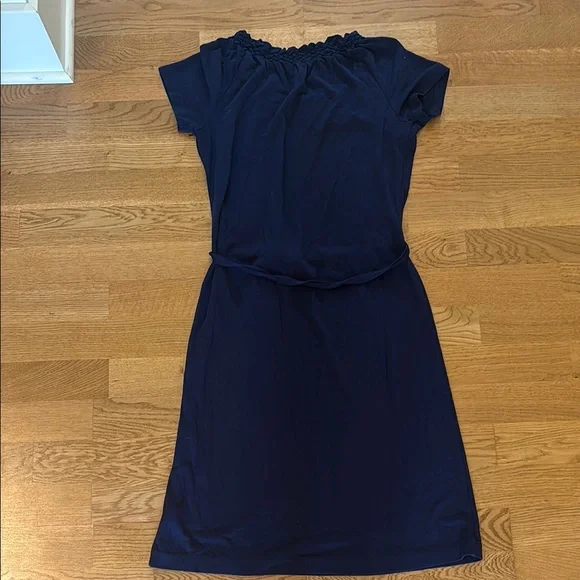 Talbots Blue Dress Cap Sleeve - Picture 4 of 4